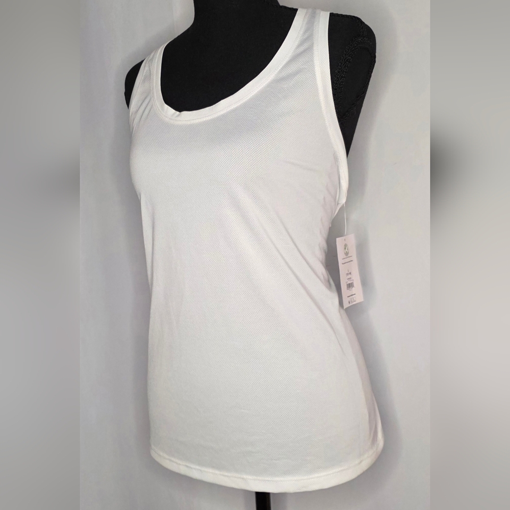 NWT Athletic Works Tank Tops Set of 2 -White & Mint Racerback Workout Size Large - Picture 9 of 11